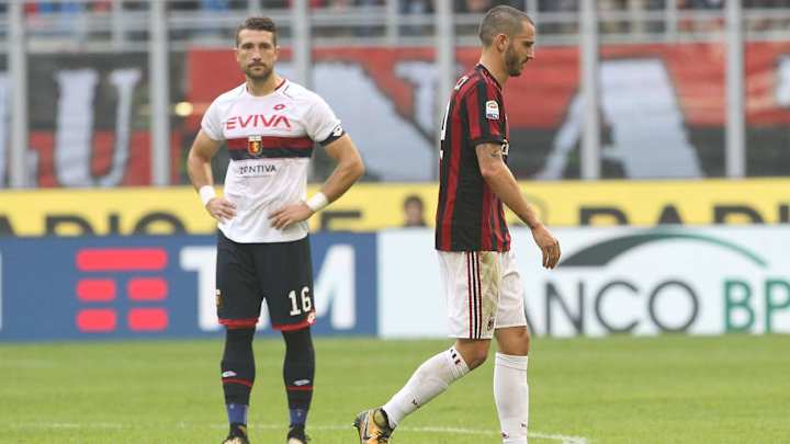 AC Milan Captain Leonardo Bonucci Has Hit 'Rock Bottom' After Red Card According to Coach