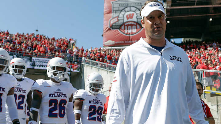Facing a Top-10 Team and Hurricane Irma's Approach, Lane Kiffin and FAU Held Their Own Facing a Top-10 Team and Hurricane Irma's Approach, Lane Kiffin and FAU Held Their Own