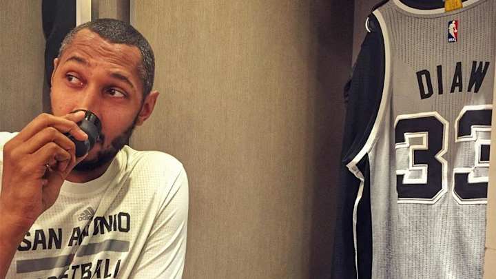 Boris Diaw signed a fan’s espresso maker