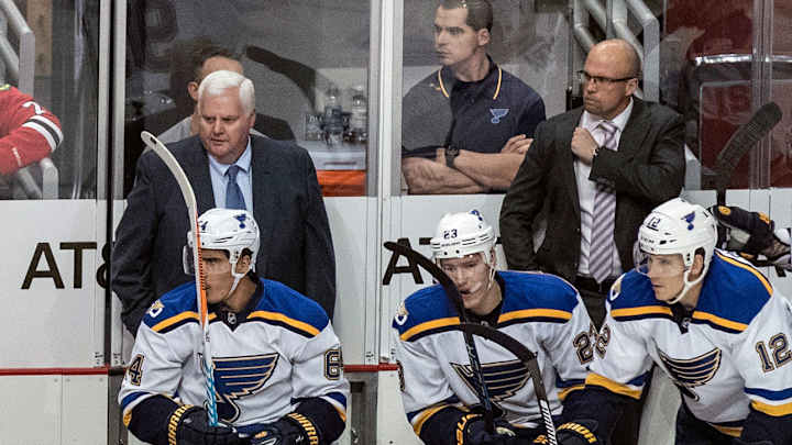 Blues fire coach Ken Hitchcock, promote Mike Yeo