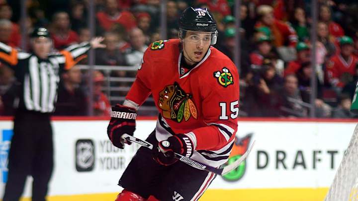 Blackhawks' Artem Anisimov sidelined by left leg injury