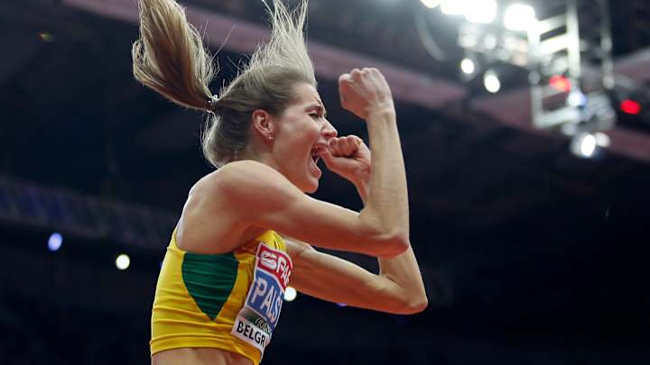 Olympic high jump champ upset by Lithuanian at Euro indoors
