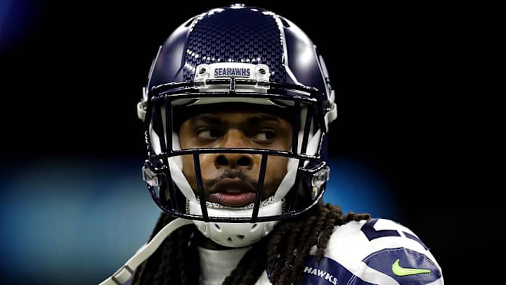 Richard Sherman shows off his jersey collection