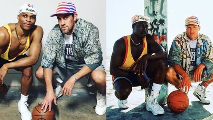 Westbrook, Collison Wear 'White Men Can't Jump' Halloween Costumes