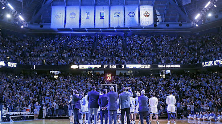 Watch: North Carolina Unveils 2017 National Championship Banner Watch: North Carolina Unveils 2017 National Championship Banner