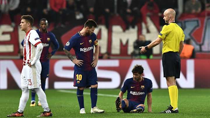 Barcelona Confirm That Sergi Roberto Will Undergo Tests Following Hamstring Strain in Athens Barcelona Confirm That Sergi Roberto Will Undergo Tests Following Hamstring Strain in Athens