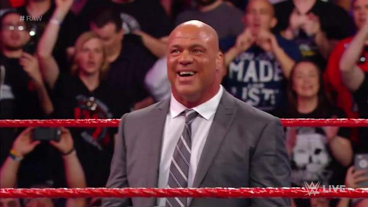 Video: Kurt Angle returns to WWE as new GM of Raw