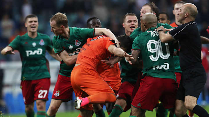 Watch: Russian Cup final ends in all-out brawl between Lokomotiv, Ural Watch: Russian Cup final ends in all-out brawl between Lokomotiv, Ural