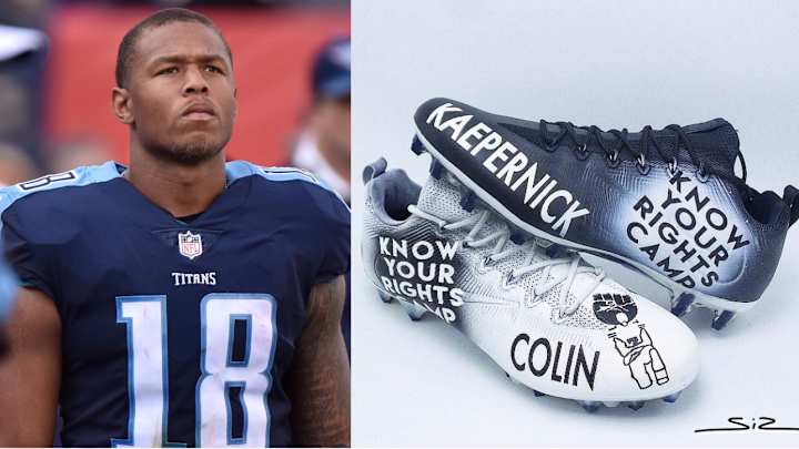 Titans WR Rishard Matthews to Wear Cleats With Message of Support for Colin Kaepernick