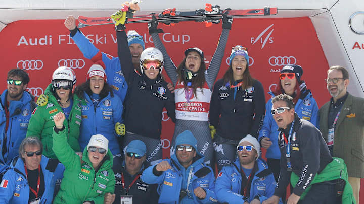 Goggia beats Vonn to win World Cup race at 2018 Olympic site Goggia beats Vonn to win World Cup race at 2018 Olympic site