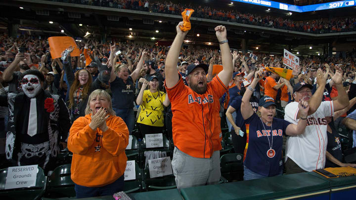 WATCH: Astros Fans Celebrate World Series Title at Minute Maid Park