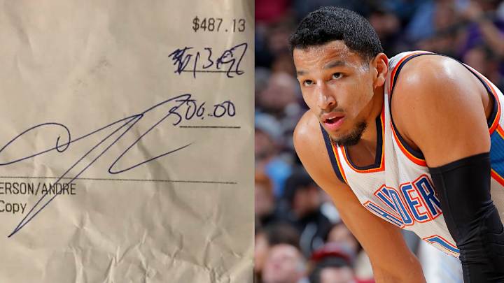 Andre Roberson called out for leaving 2.8% tip after signing $30 million deal Andre Roberson called out for leaving 2.8% tip after signing $30 million deal