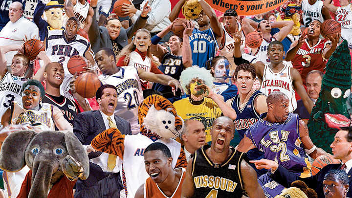 Sports Illustrated's March Madness "mash-up" covers through the years Sports Illustrated's March Madness "mash-up" covers through the years