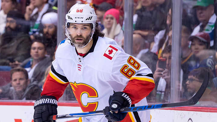 Flames' Jagr Out against Maple Leafs With Lower-Body Injury