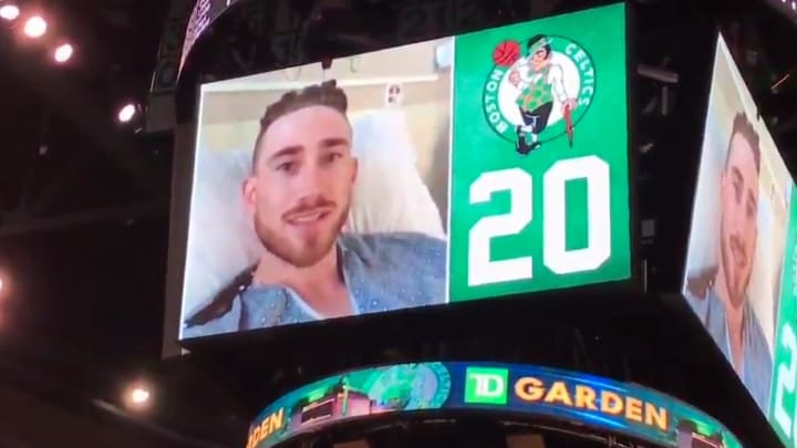Gordon Hayward Delivers Message to Celtics Fans From Hospital Bed