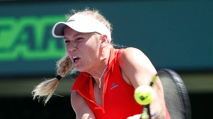 Wozniacki reaches Miami quarterfinals when Muguruza retires Wozniacki reaches Miami quarterfinals when Muguruza retires