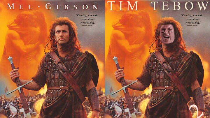Tim Tebow loves Braveheart and would star in a sequel Tim Tebow loves Braveheart and would star in a sequel