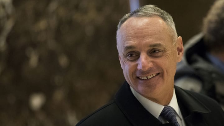 MLB commissioner Rob Manfred meets with Donald Trump at Trump Tower