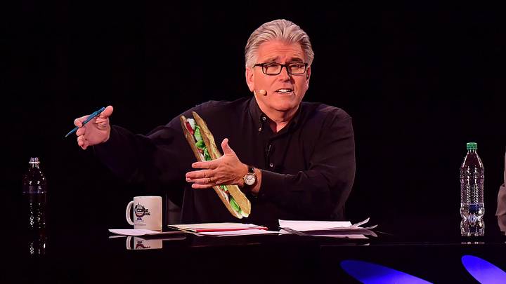Mike Francesa is so done giving a crap that he wolfed down his lunch on air