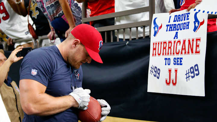 J.J. Watt's Hurricane Harvey Relief Fund Surpassed $4 Million J.J. Watt's Hurricane Harvey Relief Fund Surpassed $4 Million