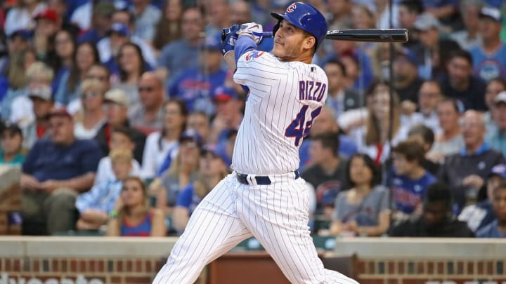 Watch: Anthony Rizzo hits leadoff home run after not disciplined for slide