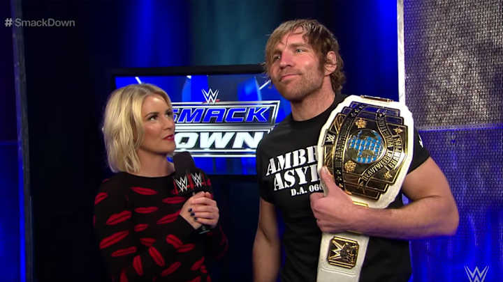 WWE’s Dean Ambrose and Renee Young got married at 1 a.m. by a pastor from Yelp