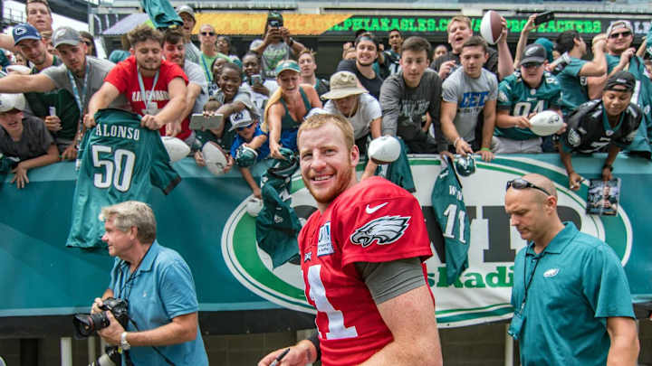 In Love with Carson Wentz, Philadelphia Eagles Fans Are Losing Their Mean Streak