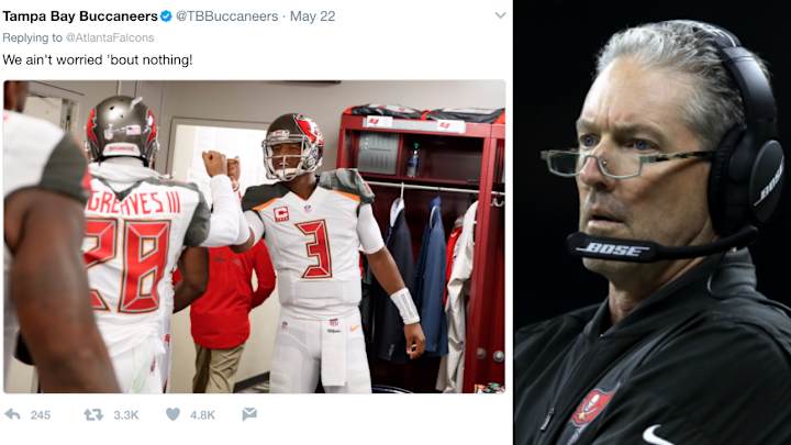 Buccaneers coach issues super serious apology for team’s funny tweet