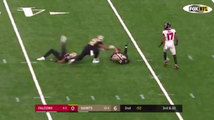 WATCH: Saints' Marshon Lattimore Intercepted the Ball With His Butt WATCH: Saints' Marshon Lattimore Intercepted the Ball With His Butt