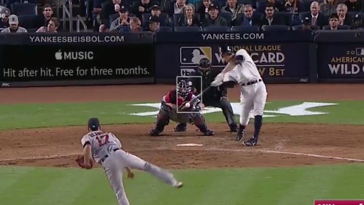 Watch: Aaron Judge Goes Deep To Give Yankees 7-4 Lead in Wild Card Game Watch: Aaron Judge Goes Deep To Give Yankees 7-4 Lead in Wild Card Game
