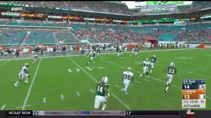 Miami’s Surprise Onside Kick...Got Returned for a Georgia Tech Touchdown