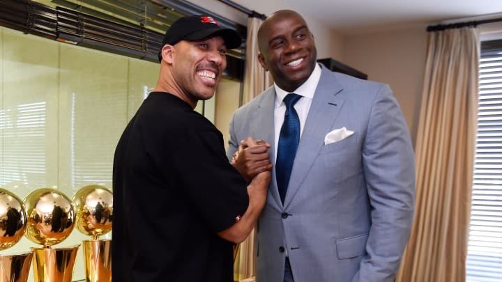 LaVar Ball told Magic Johnson his bravado is just a marketing tool