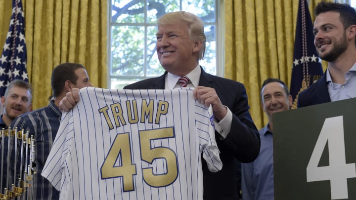 Cubs make second White House visit to celebrate 2016 championship