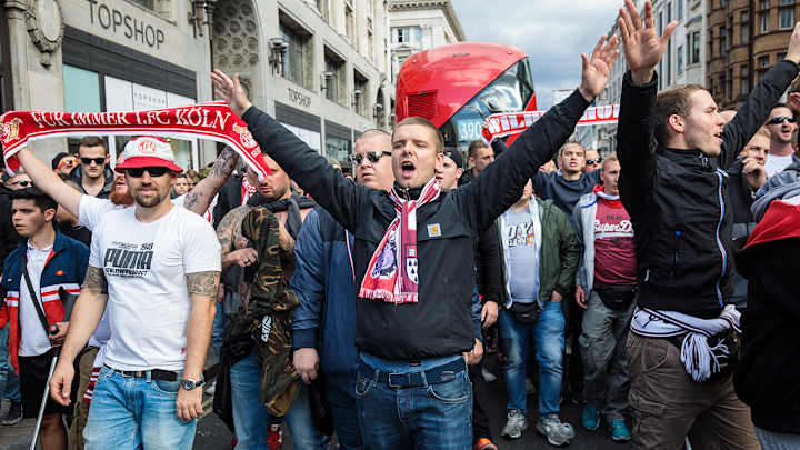 Raucous FC Koln Fans Descend on North London, Delaying Europa League Match with Arsenal Raucous FC Koln Fans Descend on North London, Delaying Europa League Match with Arsenal