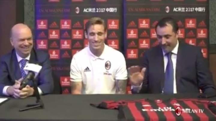 VIDEO: Take Two! New AC Milan Signing Lucas Biglia Gets Second Chance After Accidental 'Forza Lazio'