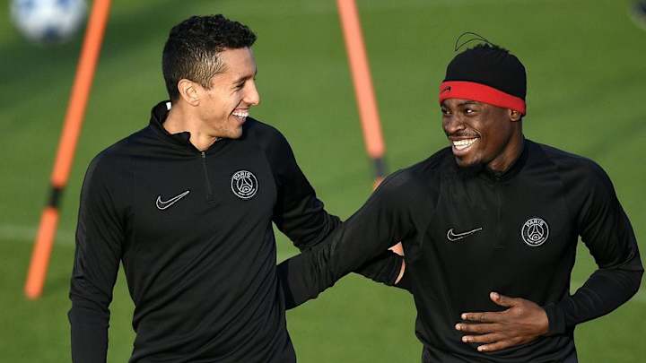 Serge Aurier Pokes Fun at Former Teammate Marquinhos for Bizzare Training Attire
