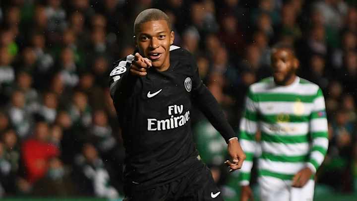 Celtic Pitch Invader Tried to Kick PSG's Kylian Mbappe, Missed