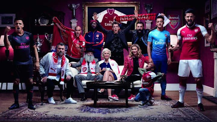 PHOTOS: Arsenal Launch New Blue PUMA Away Strip to Complete 2017/18 Kit Line-Up