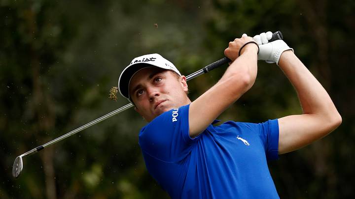 Justin Thomas makes an ace and takes lead in Mexico