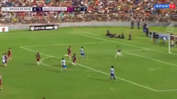 VIDEO: Meanwhile in Brazil! Neymar Scores Insane Goal During Celebrity Friendly