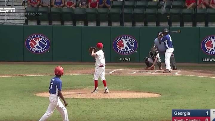 Watch: Little Leaguer Crushes Home Run Into Trees Behind Field Watch: Little Leaguer Crushes Home Run Into Trees Behind Field