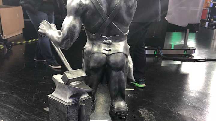 The Birmingham Bowl Trophy Has a Bare Ass