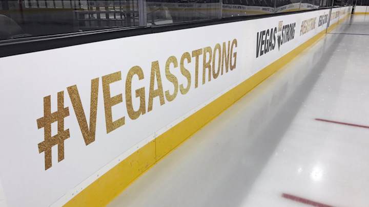 Golden Knights Put ‘Vegas Strong’ on Boards in Lieu of Ads for Home Opener