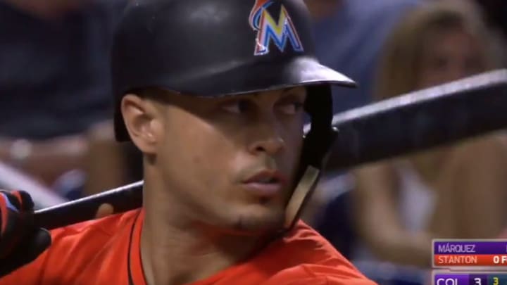 Watch: Giancarlo Stanton Ties Marlins' Record With 42nd Home Run of Season