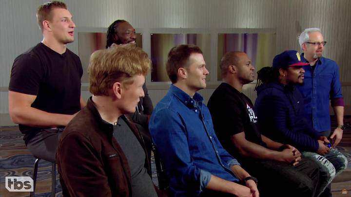 Watch: Gronk, Marshawn Lynch, Tom Brady and others play video games on ‘Conan’ Watch: Gronk, Marshawn Lynch, Tom Brady and others play video games on ‘Conan’