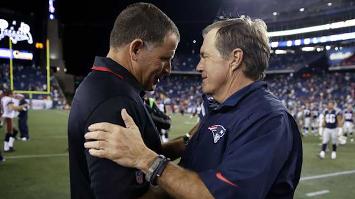 Bill Belichick Says He Would '100 Percent' Vouch For Greg Schiano Bill Belichick Says He Would '100 Percent' Vouch For Greg Schiano