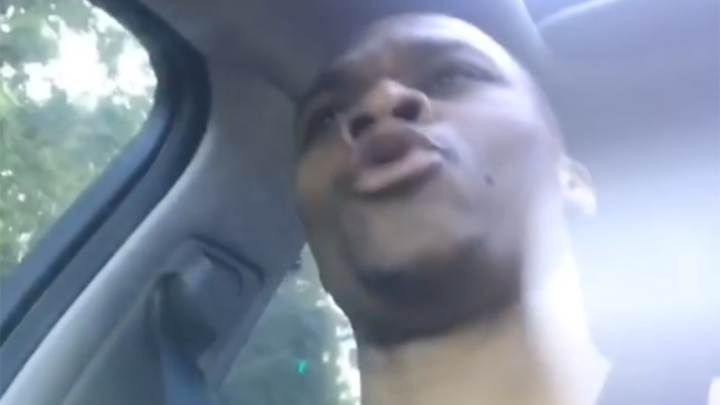 Watch: Russell Westbrook puts on an outstanding car concert