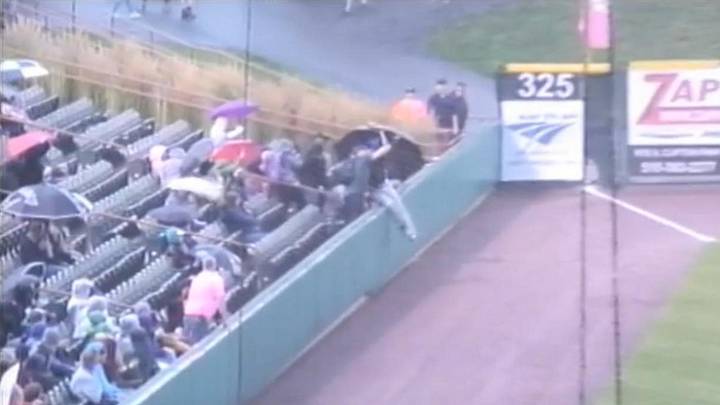 Watch: Orioles Prospect Makes Amazing Catch While Tumbling into Stands
