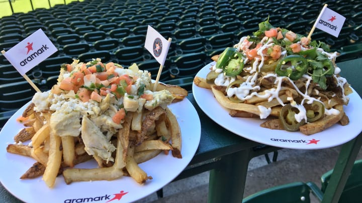 Astros’ World Series Menu Includes Savory Waffle Cones, Tacos and Loaded Fries Astros’ World Series Menu Includes Savory Waffle Cones, Tacos and Loaded Fries