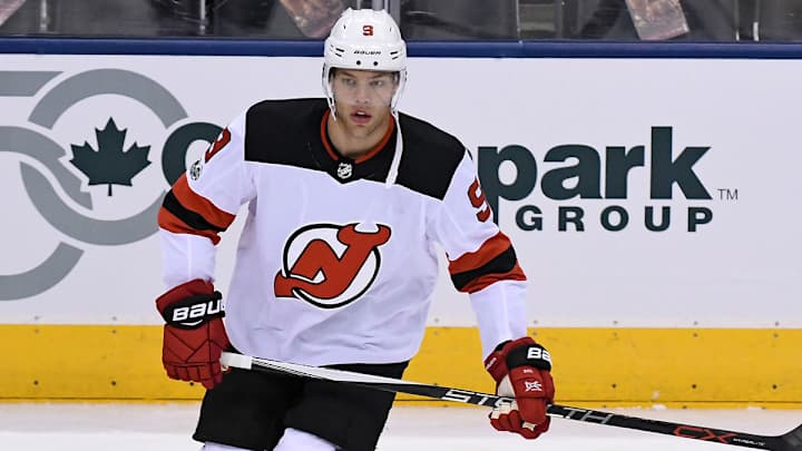 Devils' Taylor Hall Burns Goalless Former Teammate Jordan Eberle on Twitter